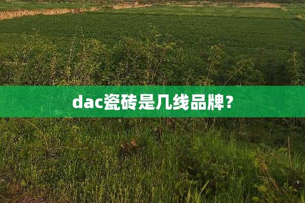 dac瓷砖是几线品牌？