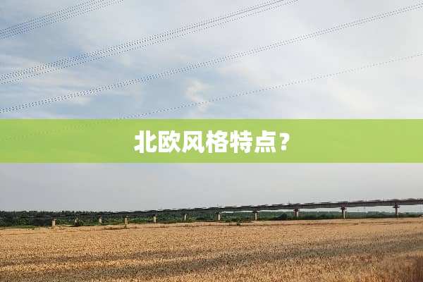 北欧风格特点？
