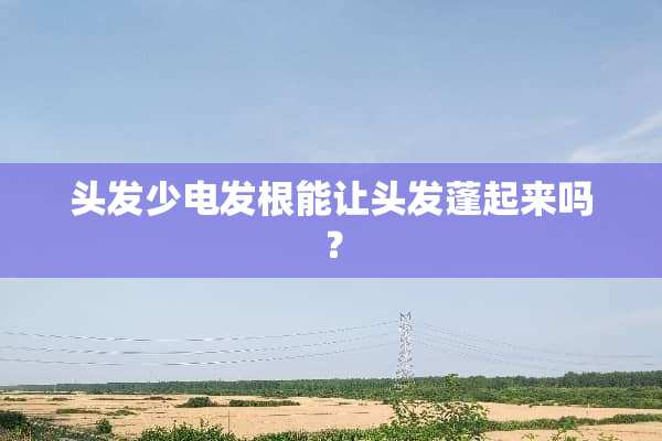 头发少电发根能让头发蓬起来吗？