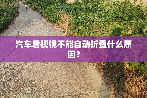 汽车后视镜不能自动折叠什么原因？