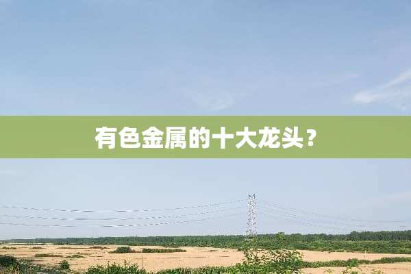 有色金属的十大龙头？
