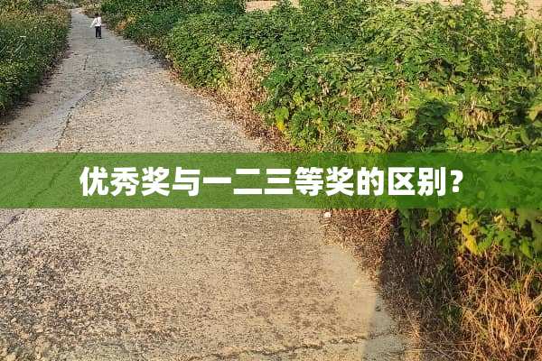 优秀奖与一二三等奖的区别？