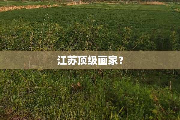 江苏**画家？