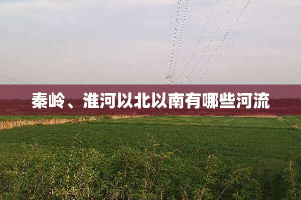 秦岭、淮河以北以南有哪些河流