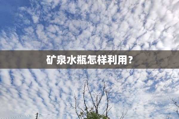 矿泉水瓶怎样利用？