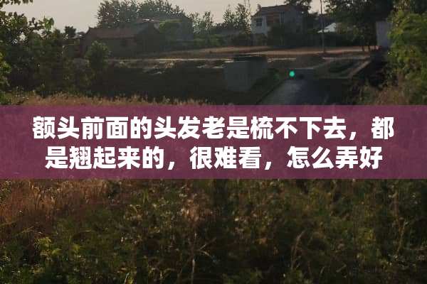 额头前面的头发老是梳不下去，都是翘起来的，很难看，怎么弄好它？