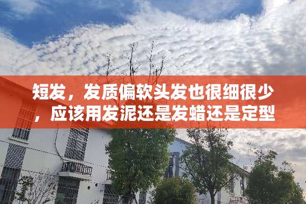 短发，发质偏软头发也很细很少，应该用发泥还是发蜡还是定型水呢？