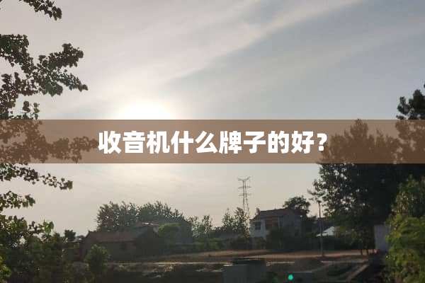 收音机什么牌子的好？