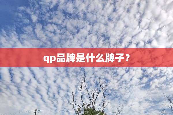 qp品牌是什么牌子？
