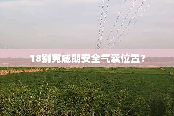 18别克威朗安全气囊位置？