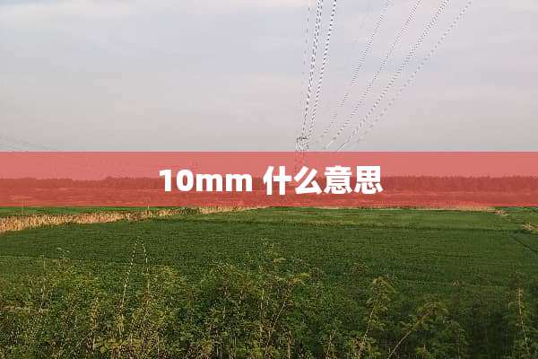 10mm 什么意思