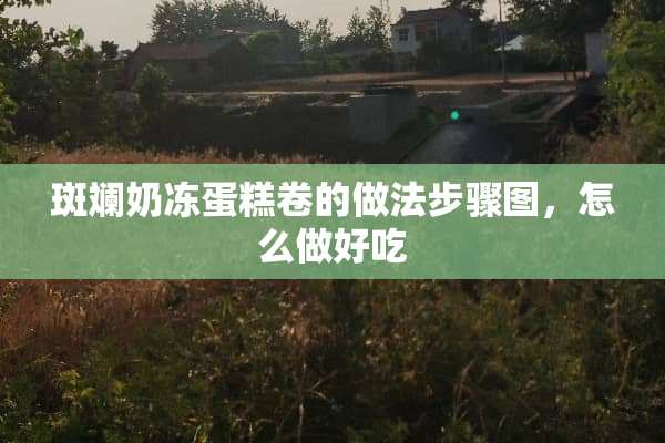 斑斓奶冻蛋糕卷的做法步骤图，怎么做好吃