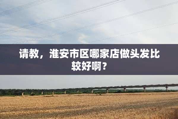 请教，淮安市区哪家店做头发比较好啊？