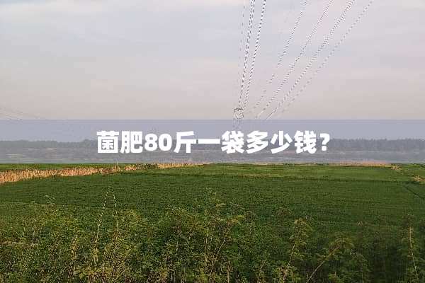 菌肥80斤一袋多少钱？