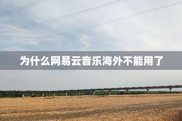 为什么网易云音乐海外不能用了