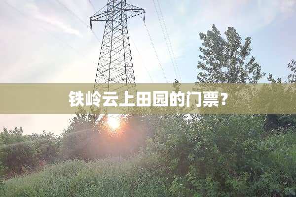 铁岭云上田园的门票？
