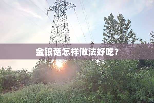 金银菇怎样做法好吃？