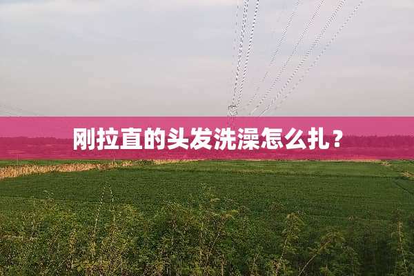 刚拉直的头发洗澡怎么扎？