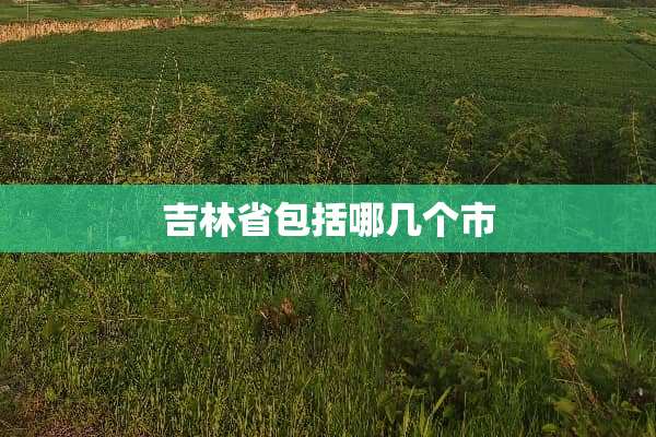 吉林省包括哪几个市
