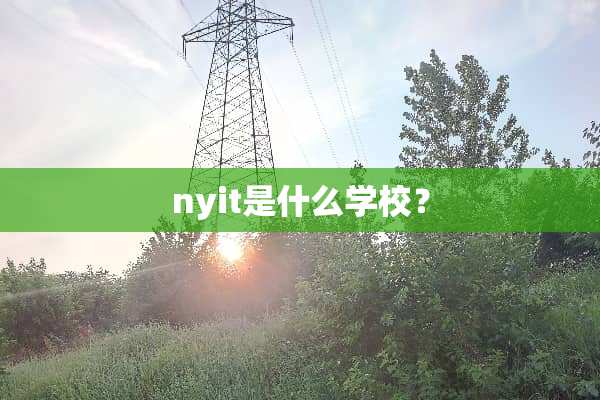 nyit是什么学校？