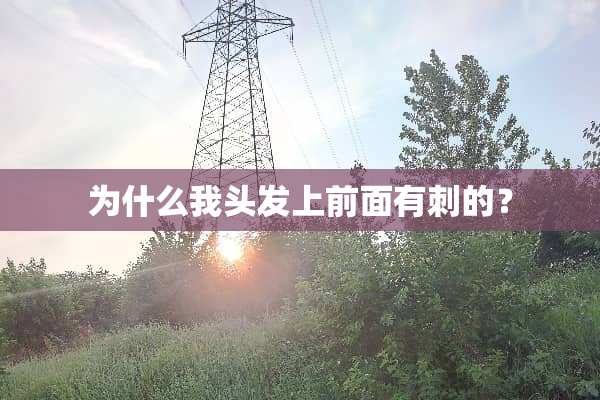 为什么我头发上前面有刺的？