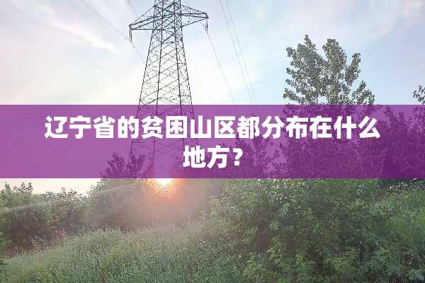 辽宁省的贫困山区都分布在什么地方？
