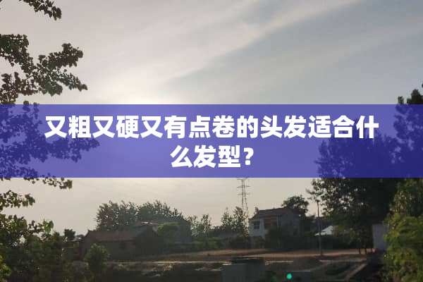 又粗又硬又有点卷的头发适合什么发型？