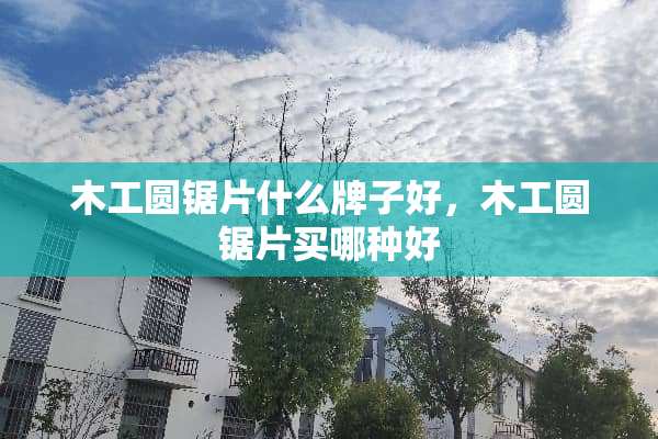 木工圆锯片什么牌子好，木工圆锯片买哪种好