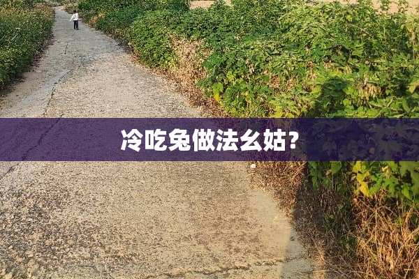 冷吃兔做法幺姑？