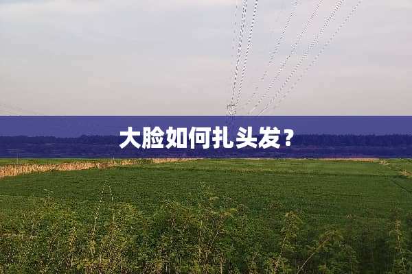 大脸如何扎头发？