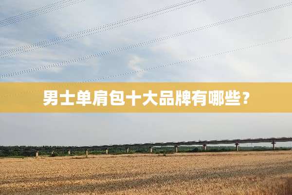 男士单肩包十大品牌有哪些？