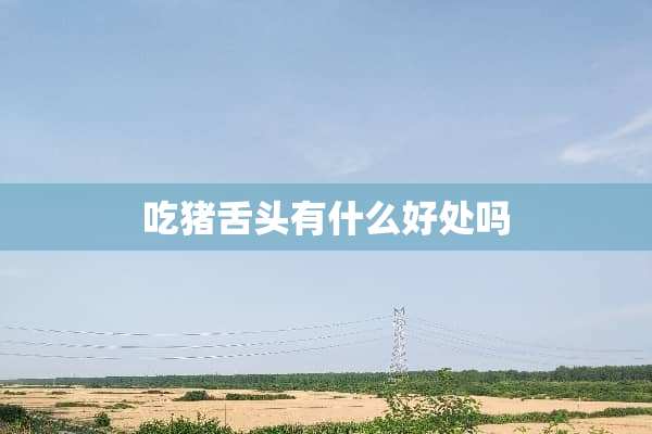 吃猪舌头有什么好处吗