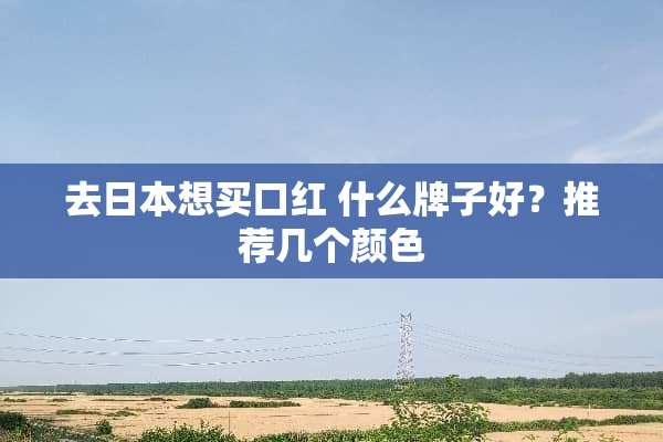 去日本想买口红 什么牌子好？推荐几个颜色