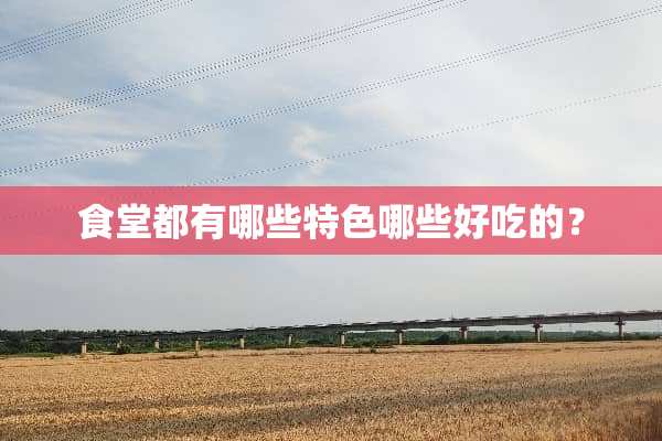 食堂都有哪些特色哪些好吃的？