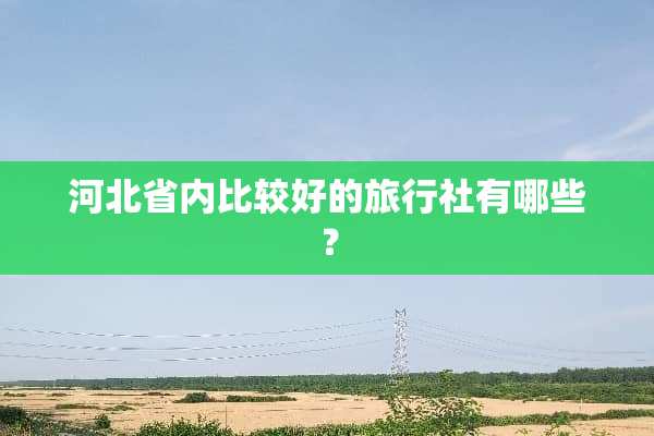 河北省内比较好的旅行社有哪些？
