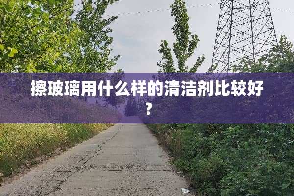 擦玻璃用什么样的清洁剂比较好？