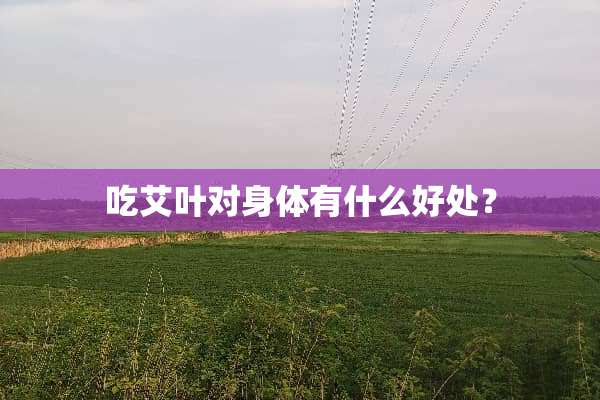 吃艾叶对身体有什么好处？