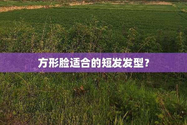 方形脸适合的短发发型？