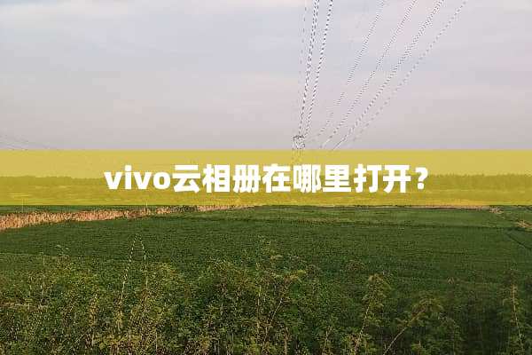 vivo云相册在哪里打开？