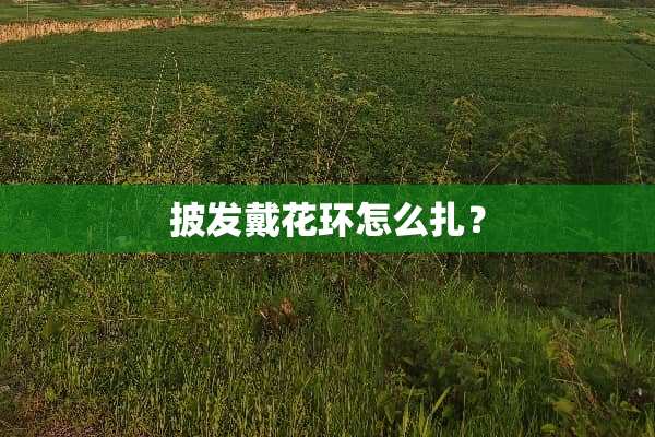 披发戴花环怎么扎？