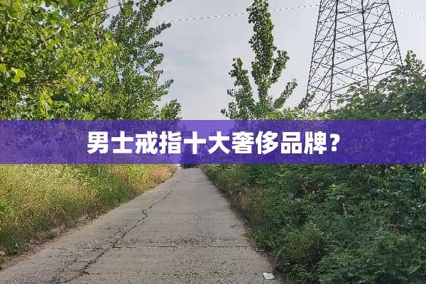男士戒指十大奢侈品牌？
