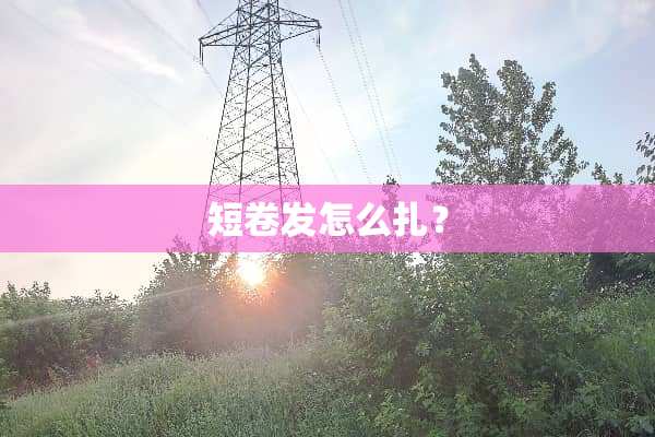 短卷发怎么扎？