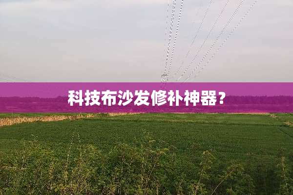 科技布沙发修补神器？