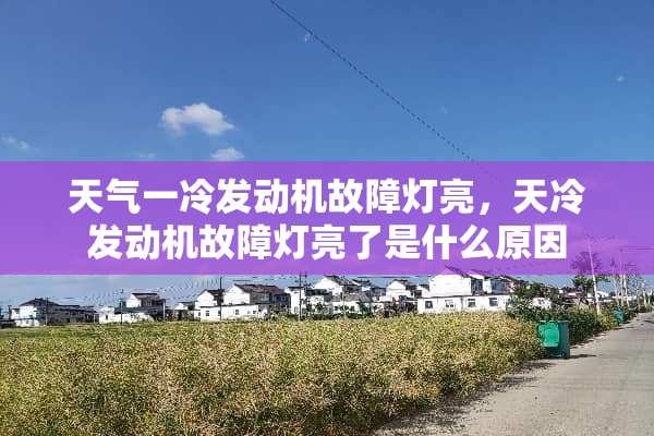 天气一冷发动机故障灯亮，天冷发动机故障灯亮了是什么原因