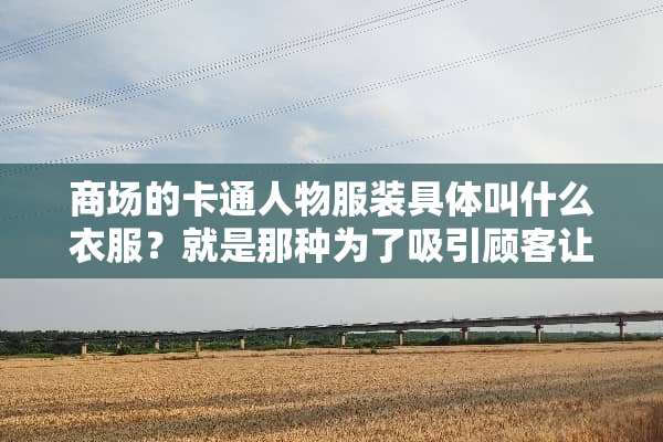 商场的卡通人物服装具体叫什么衣服？就是那种为了吸引顾客让人穿上卡通衣服，