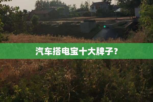 汽车搭电宝十大牌子？
