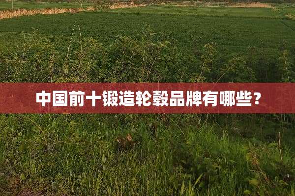 中国前十锻造轮毂品牌有哪些？