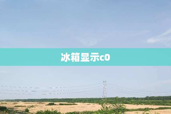 冰箱显示c0