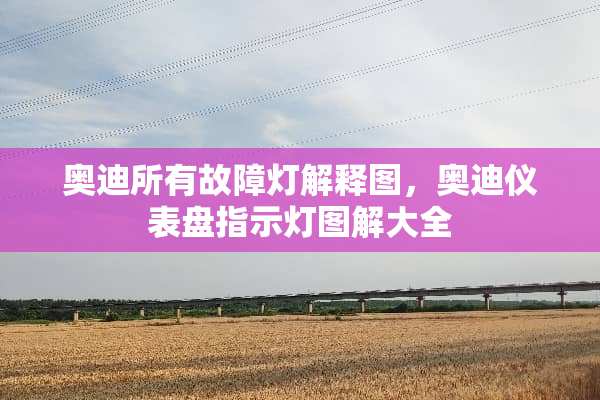 奥迪所有故障灯解释图，奥迪仪表盘指示灯图解大全