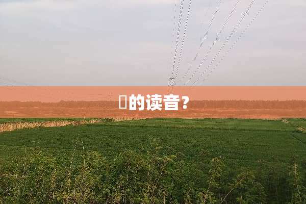 蘚的读音？